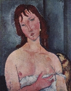Junge Frau nach Modigliani